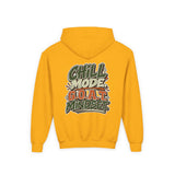 Youth Hoodie — "Stay Chill, Move Different" Skate G.O.A.T (Chill Mode G.O.A.T. Mindset) Youth Heavy Blend Hooded Sweatshirt