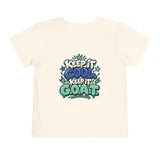 Toddler Tee — "Too Cool for Timeout" Goat Graphic Short Sleeve Shirt