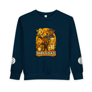 Baby G.O.A.T. Toddler Sweatshirt — Cute Cartoon Goats Kids Pullover