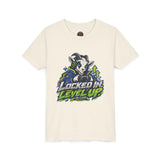 Youth "Locked In Level Up" Gaming T-Shirt — Stay G.O.A.T. Youth Short Sleeve Tee