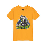 Youth "Locked In Level Up" Gaming T-Shirt — Stay G.O.A.T. Youth Short Sleeve Tee