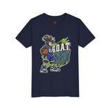 G.O.A.T. Energy Youth Basketball Tee — "Full Court, Full G.O.A.T."