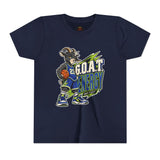 G.O.A.T. Energy Youth Basketball Tee — "Full Court, Full G.O.A.T."