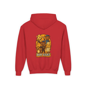 Baby G.O.A.T. Youth Hoodie — Cute Cartoon Goat Kids Sweatshirt