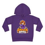 Toddler Hoodie — "Snack Boss" Cute Cartoon Pullover (Little Boss, Big Appetite)