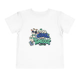 Toddler Tee — "Too Cool for Timeout" Goat Graphic Short Sleeve Shirt