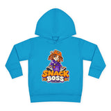 Toddler Hoodie — "Snack Boss" Cute Cartoon Pullover (Little Boss, Big Appetite)