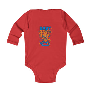 Jordan The G.O.A.T - Infant Long Sleeve Bodysuit