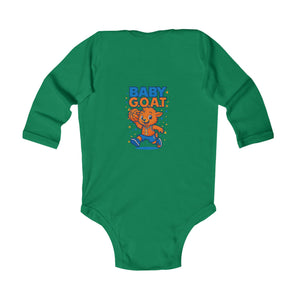 Jordan The G.O.A.T - Infant Long Sleeve Bodysuit