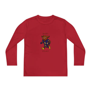 Devon The Touchdown Star In Action - Youth Long Sleeve Competitor Tee