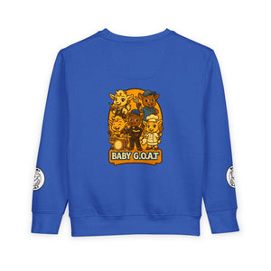 Baby G.O.A.T. Toddler Sweatshirt — Cute Cartoon Goats Kids Pullover
