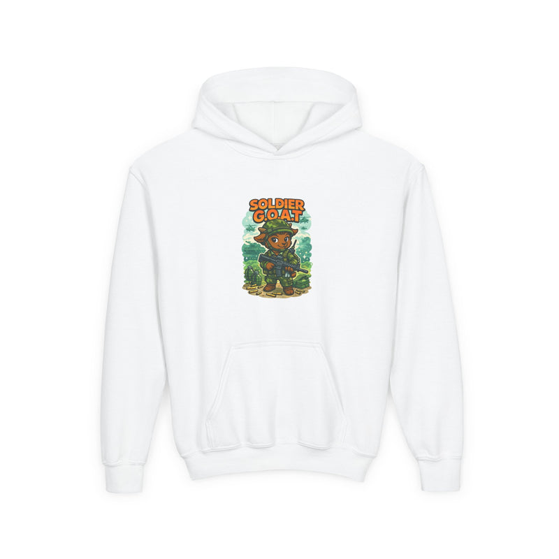AJ The Soldier G.O.A.T - Youth Heavy Blend Hooded Sweatshirt