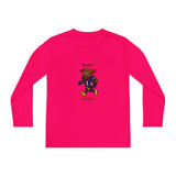 Devon The Touchdown Star In Action - Youth Long Sleeve Competitor Tee