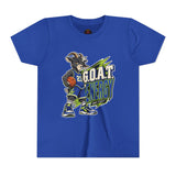 G.O.A.T. Energy Youth Basketball Tee — "Full Court, Full G.O.A.T."