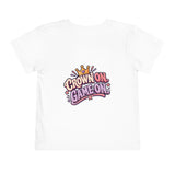 Playground Royalty Toddler Tee — "Crown On, Game On" Girls Graphic Shirt