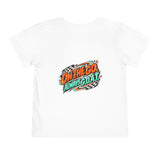 Toddler Tee — Catch Me If You Can Scooter Graphic (On The Go, Always G.O.A.T.)