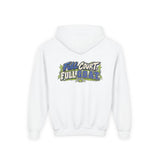 Youth Basketball Hoodie — "Full Court, Full G.O.A.T." Youth Heavy Blend Hooded Sweatshirt