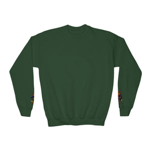Devon The Touchdown Star In Action - Youth Crewneck Sweatshirt