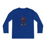 Devon The Touchdown Star In Action - Youth Long Sleeve Competitor Tee