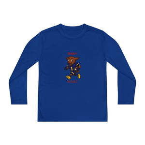 Devon The Touchdown Star In Action - Youth Long Sleeve Competitor Tee