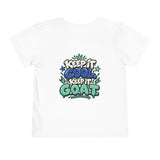 Toddler Tee — "Too Cool for Timeout" Goat Graphic Short Sleeve Shirt