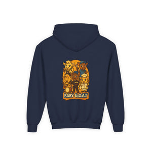Baby G.O.A.T. Youth Hoodie — Cute Cartoon Goat Kids Sweatshirt