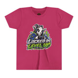 Youth "Locked In Level Up" Gaming T-Shirt — Stay G.O.A.T. Youth Short Sleeve Tee