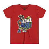 G.O.A.T. Energy Youth Basketball Tee — "Full Court, Full G.O.A.T."