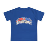 Baby T-Shirt — "Small But In Charge / Little Size Big Boss Energy" Cute Goat Graphic