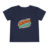 Toddler Tee — Catch Me If You Can Scooter Graphic (On The Go, Always G.O.A.T.)