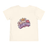 Playground Royalty Toddler Tee — "Crown On, Game On" Girls Graphic Shirt