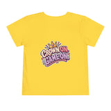 Playground Royalty Toddler Tee — "Crown On, Game On" Girls Graphic Shirt
