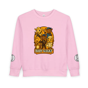 Baby G.O.A.T. Toddler Sweatshirt — Cute Cartoon Goats Kids Pullover