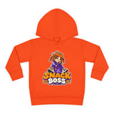 Toddler Hoodie — "Snack Boss" Cute Cartoon Pullover (Little Boss, Big Appetite)