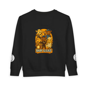 Baby G.O.A.T. Toddler Sweatshirt — Cute Cartoon Goats Kids Pullover