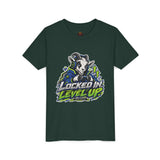 Youth "Locked In Level Up" Gaming T-Shirt — Stay G.O.A.T. Youth Short Sleeve Tee