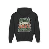 Youth Hoodie — "Stay Chill, Move Different" Skate G.O.A.T (Chill Mode G.O.A.T. Mindset) Youth Heavy Blend Hooded Sweatshirt