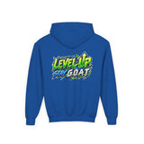 Youth Hoodie — "Locked In, Level Up" Gaming G.O.A.T Youth Heavy Blend Hooded Sweatshirt