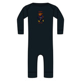 Devon The Touchdown Star In Action - Infant Long Legged Baby Rib Bodysuit