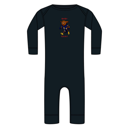 Devon The Touchdown Star In Action - Infant Long Legged Baby Rib Bodysuit