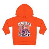 Toddler Hoodie — "Playground Royalty" Crown On, Game On Kids Pullover