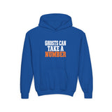 Youth Hoodie - "Ghosts Can Take a Number" Halloween Sweatshirt