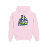 Youth Hoodie — "Locked In, Level Up" Gaming G.O.A.T Youth Heavy Blend Hooded Sweatshirt