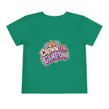 Playground Royalty Toddler Tee — "Crown On, Game On" Girls Graphic Shirt