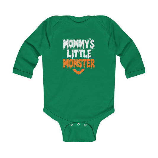 Infant Bodysuit - "Mommy's Little Monster" Halloween Baby Onesie