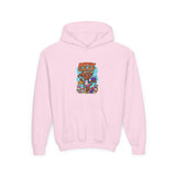 Youth Hoodie — "Artsy G.O.A.T" Colorful Kids Art Hoodie
