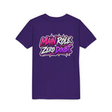 Main Character Energy Youth T-Shirt — "Main Role. Zero Doubt." Youth Short Sleeve T-Shirt