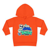 Toddler Hoodie — "Too Cool for Timeout" Graphic Pullover
