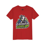 Youth "Locked In Level Up" Gaming T-Shirt — Stay G.O.A.T. Youth Short Sleeve Tee