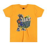 G.O.A.T. Energy Youth Basketball Tee — "Full Court, Full G.O.A.T."